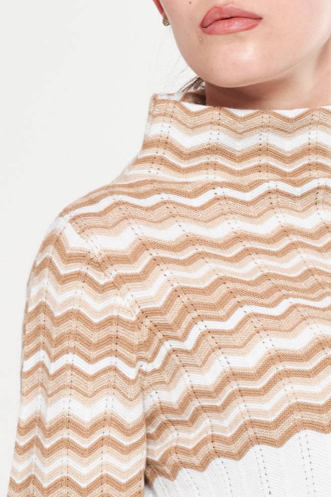 Rrocco Ragni Maglia A Fantasia Con Collo A Cratere