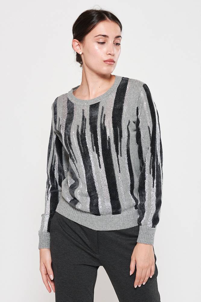 Rrocco Ragni Maglia a girocollo ad intarsio