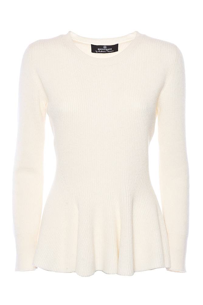 Rrocco Ragni Maglia A Girocollo Con Volant