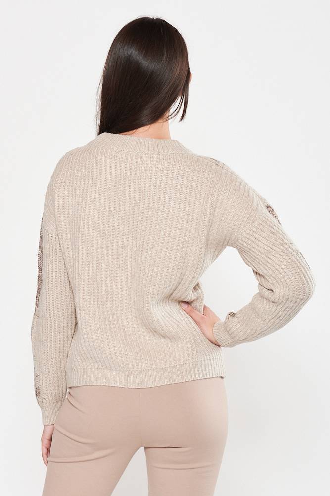 Rrocco Ragni Maglia Con Paillettes Ad Intarsio