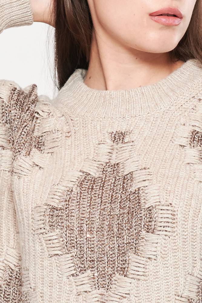 Rrocco Ragni Maglia Con Paillettes Ad Intarsio