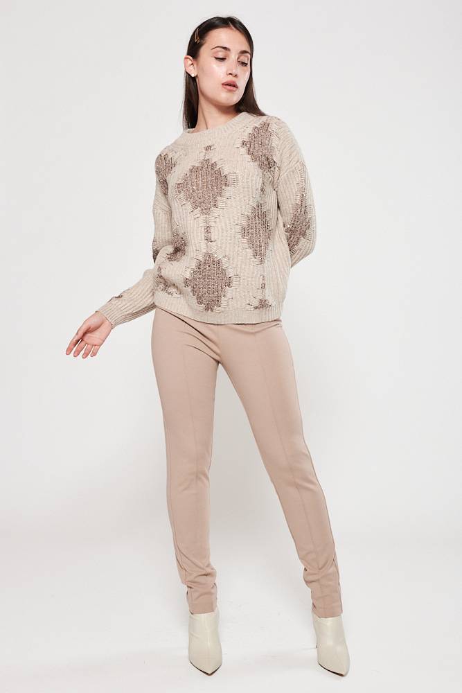 Rrocco Ragni Maglia Con Paillettes Ad Intarsio