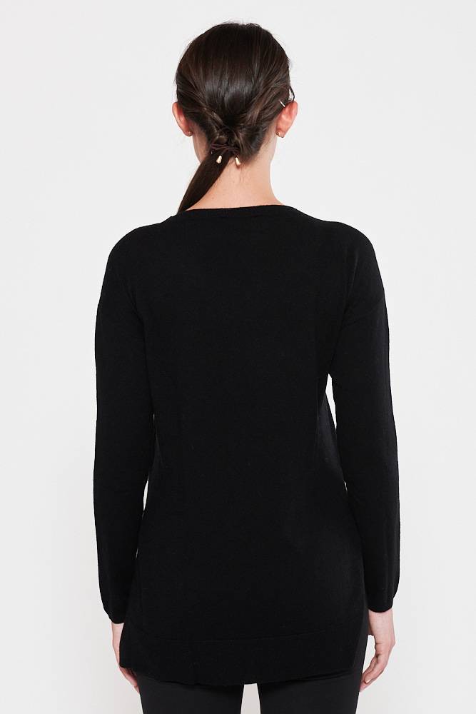 Rrocco Ragni Maglia Scollo A Barca Con Monile