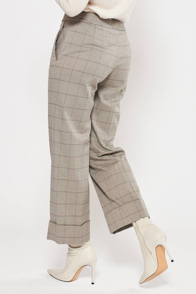 Rrocco Ragni Pantalone Con Risvolto