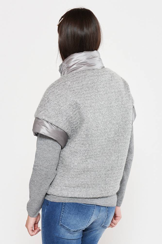 Rrocco Ragni Piumino In Filato Paillettes