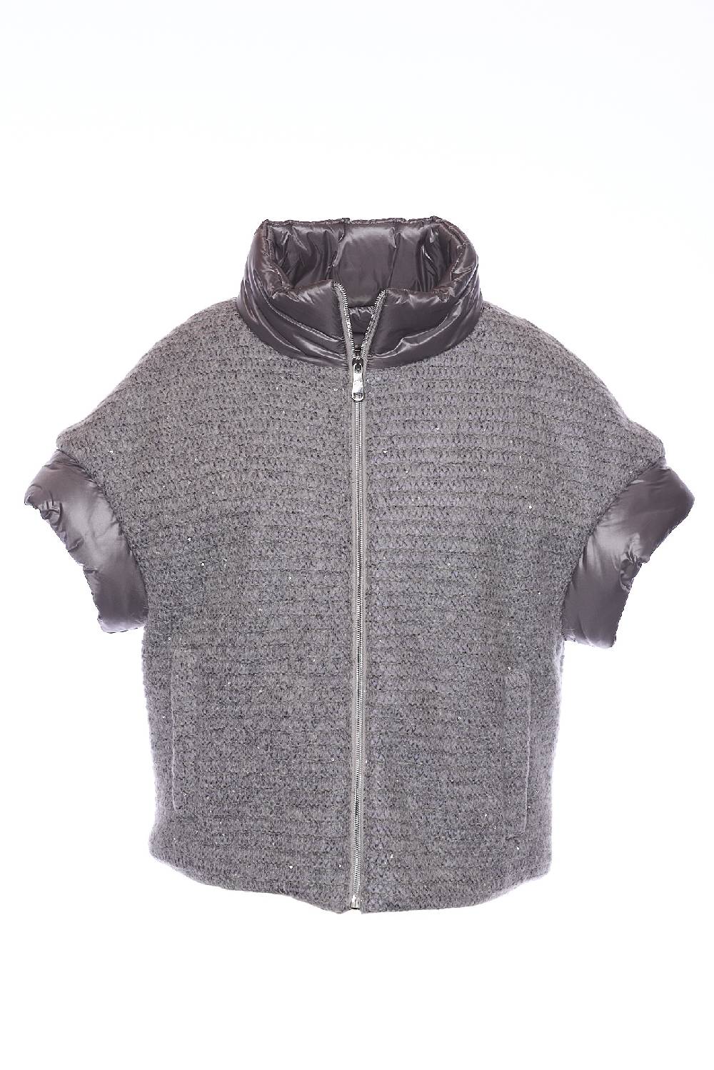 Rrocco Ragni Piumino In Filato Paillettes