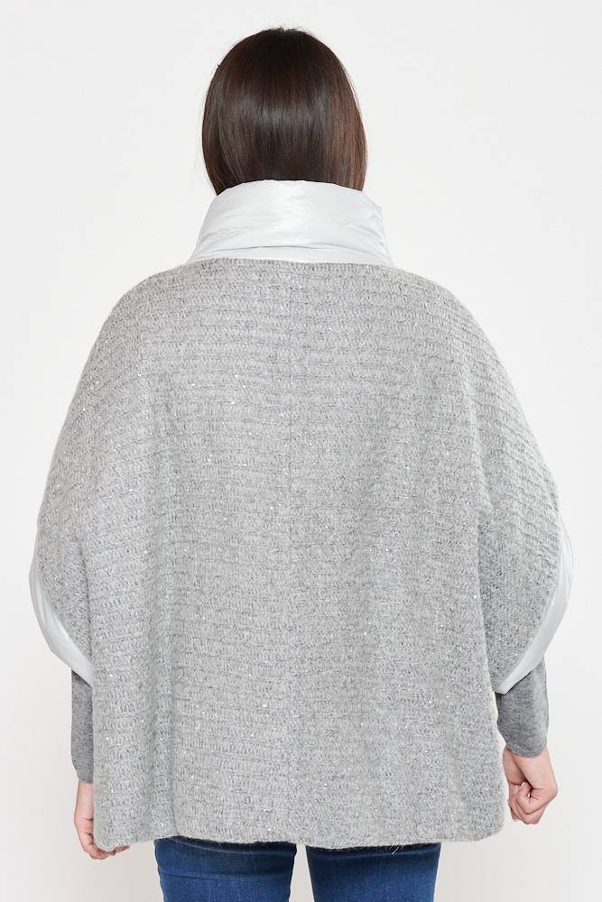 Rrocco Ragni Piumino Oversize In Filato Paillettes