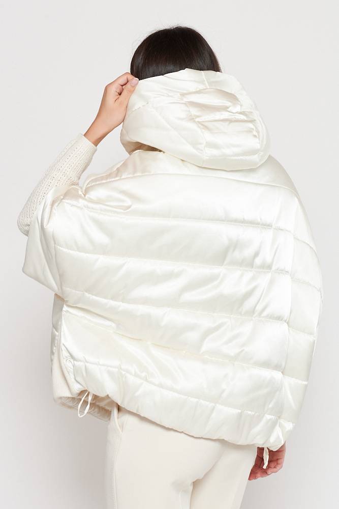 Rrocco Ragni Piumino Oversize In Tessuto Combinato