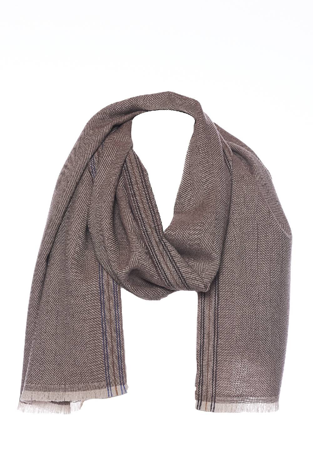 Rrocco Ragni Sciarpa In Lana Con Contrasto