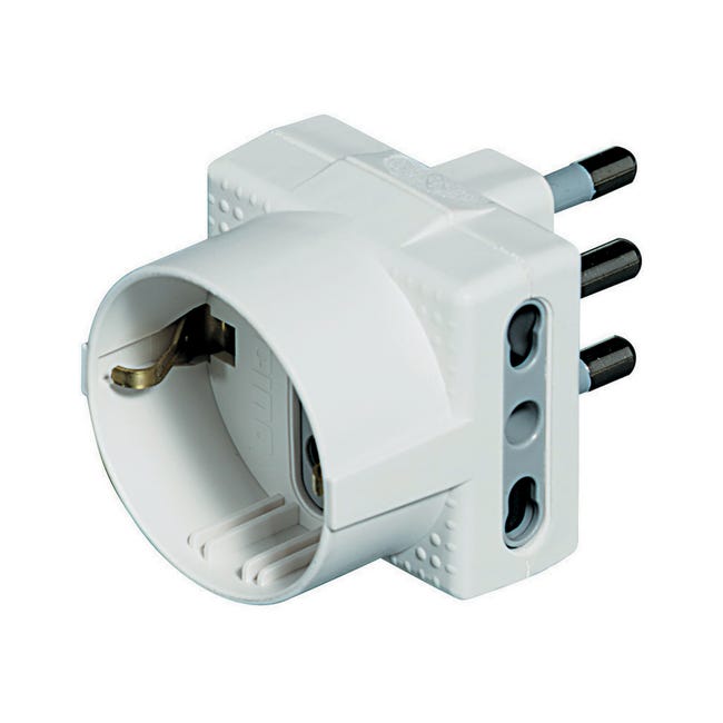 Leroymerlin Adattatore multiplo BTICINO 3 prese con spina 16 A bianco