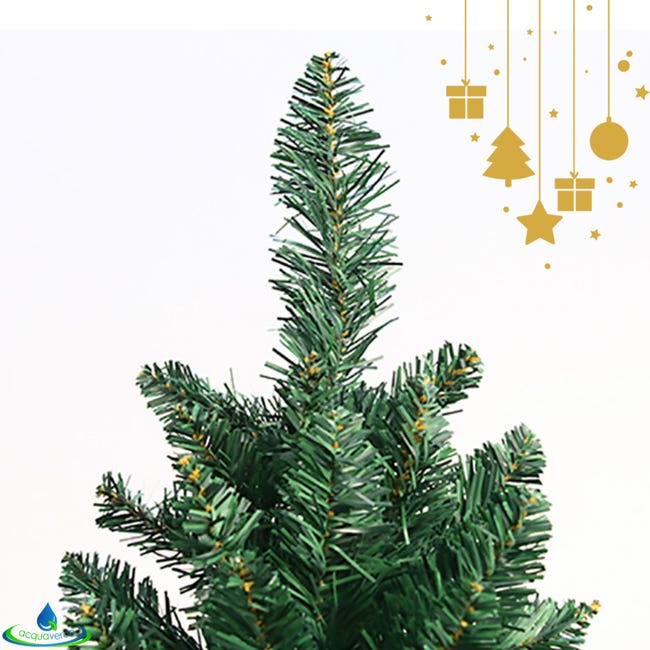 Leroymerlin Albero Di Natale Artificiale Folto E Realistico Rami Con Apertura Ad Ombrello Ignifugo In PVC Con Base In Metallo (Altezza 210 Cm 1780 Rami)