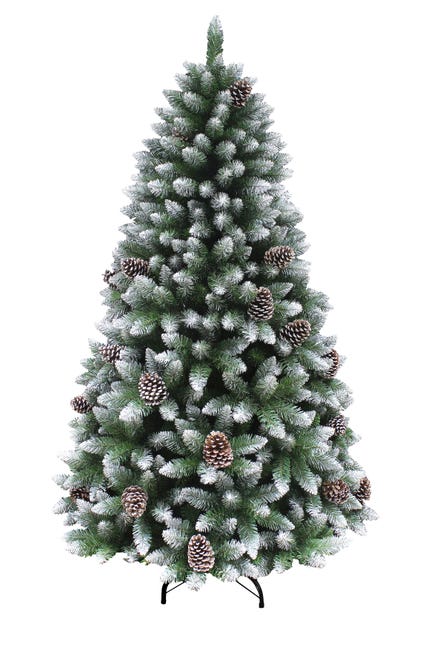 Leroymerlin Albero di Natale artificiale innevato Norway verde H 240 cm x Ø 132 cm
