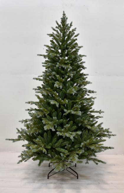 Leroymerlin Albero Di Natale Artificiale Innevato Olaf Verde H 210 Cm X Ø 142 Cm