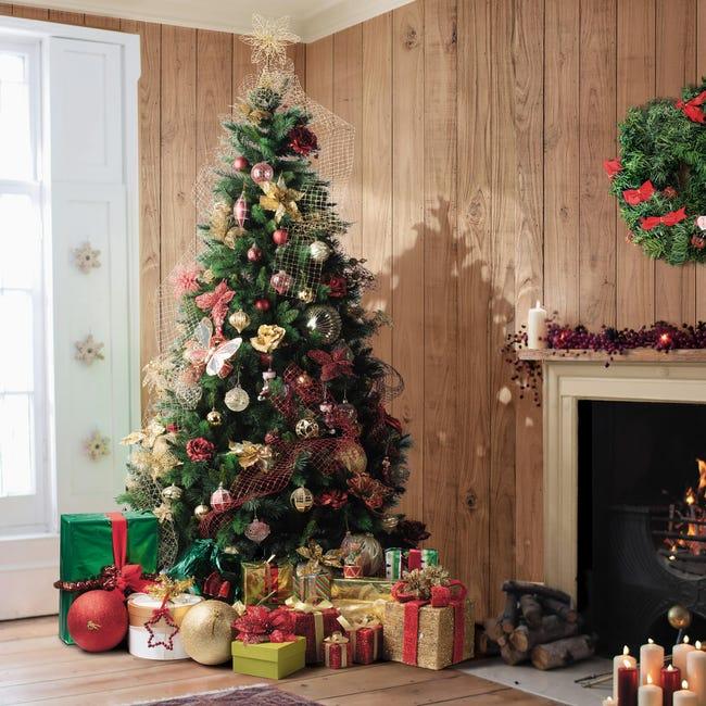 Leroymerlin Albero Di Natale Artificiale Livigno Verde H 210 Cm X Ø 119 Cm