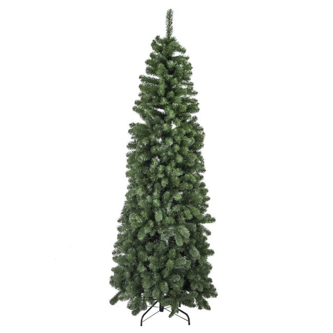 Leroymerlin Albero Di Natale Slim 451 Rami Verde ø64 H150 Mod. Monte Slim