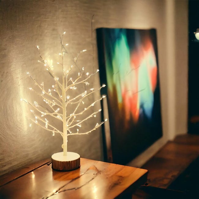 Leroymerlin Albero Luminoso 108 Lampadine Bianco Caldo H 45 Cm