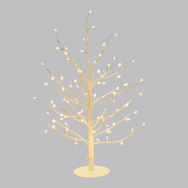 Leroymerlin Albero Luminoso 108 Lampadine Bianco Caldo H 45 Cm