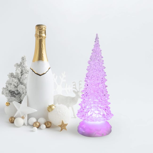 Leroymerlin Albero Luminoso Ghiaccio Multicolore H 27 Cm