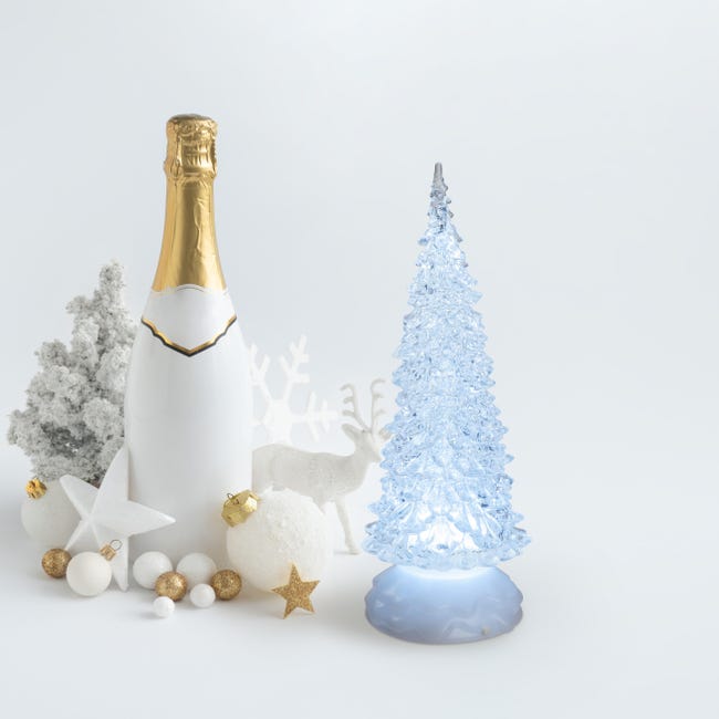 Leroymerlin Albero luminoso ghiaccio multicolore H 27 cm