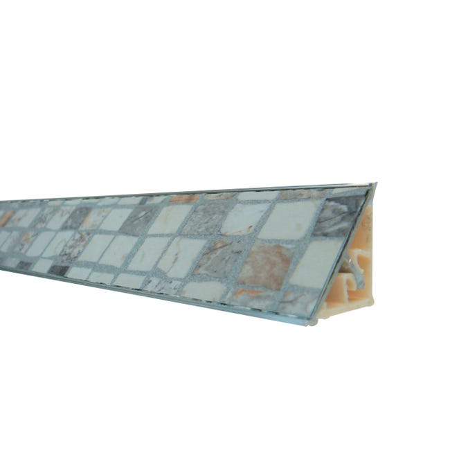 Leroymerlin Alzatina Bisanzio alluminio bianco crema L 300 cm x H 2.7 cm spessore 19 mm