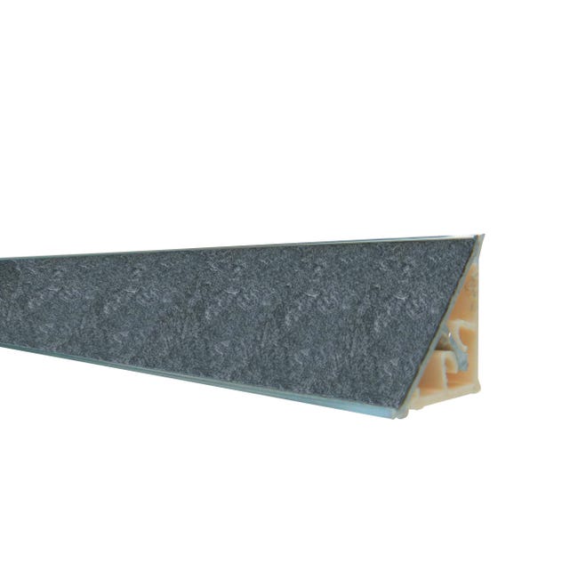 Leroymerlin Alzatina Luserna alluminio marmo nero L 300 cm x H 2.7 cm spessore 19 mm