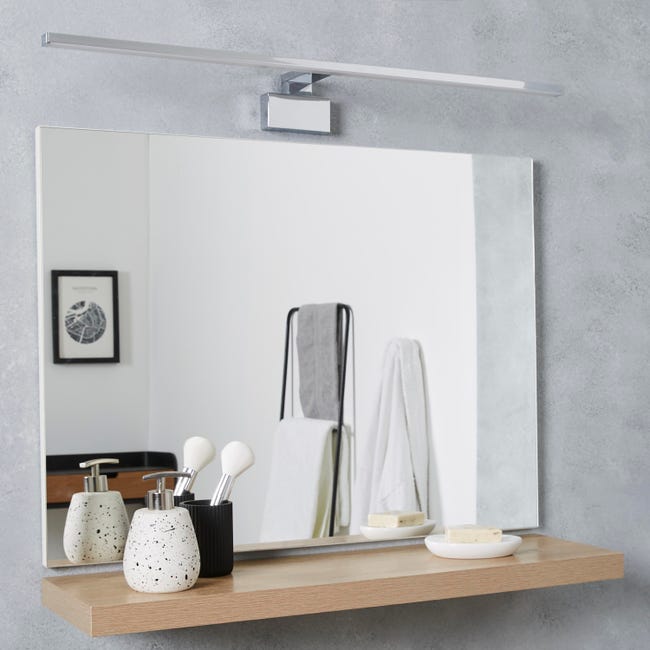 Leroymerlin Applique LED Bagno Moderno Slim 80 Cromo INSPIRE