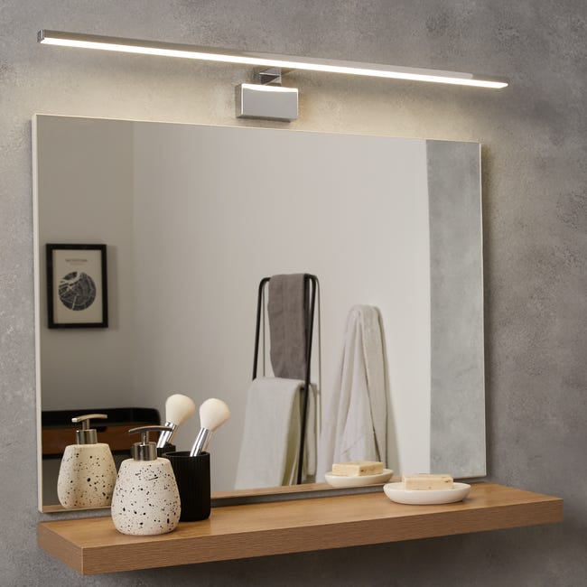 Leroymerlin Applique LED Bagno Moderno Slim 80 Cromo INSPIRE