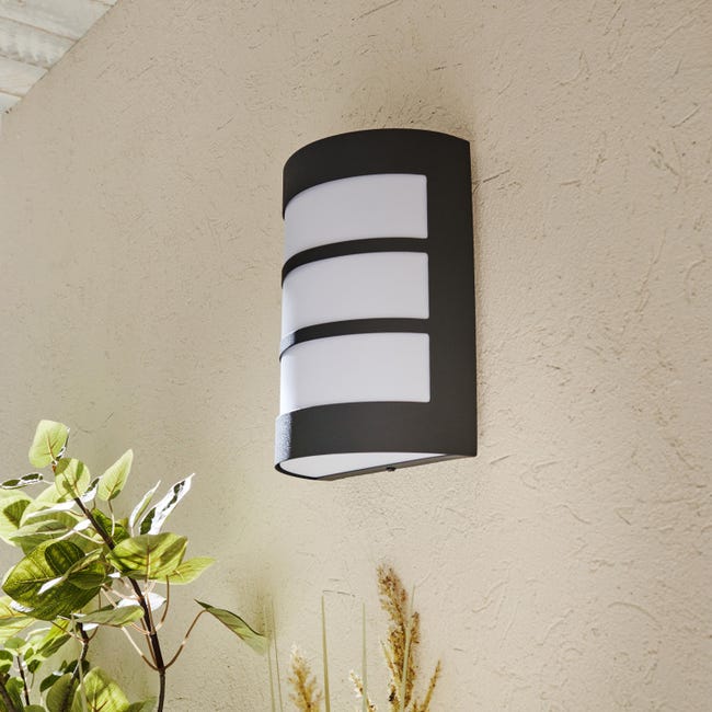 Leroymerlin Applique moderno da esterno Montreal grigio INSPIRE IP44