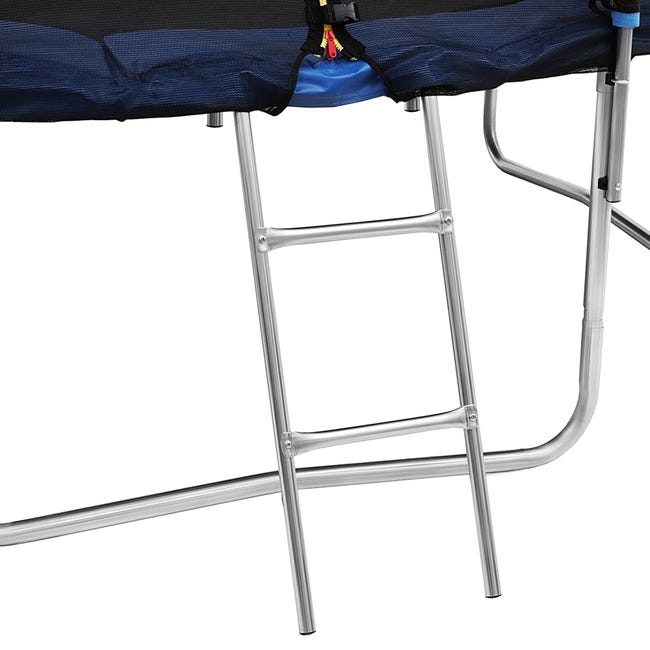 Leroymerlin Balzo Trampolino Tappeto Diametro 305 Elastico Con Rete Di Sicurezza 8 Pali Imbottiti Scaletta E Rivestimento Sui Bordi Ideale Per Giardino