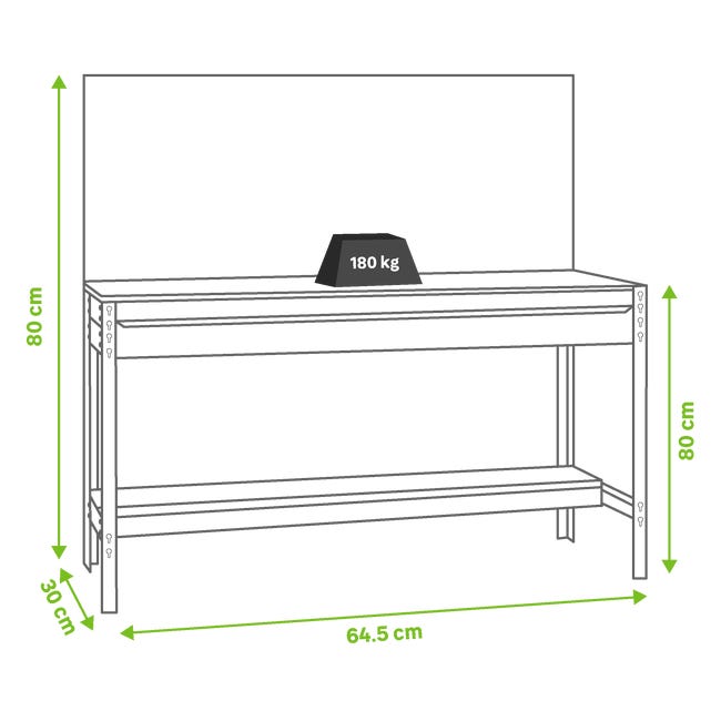 Leroymerlin Banco Da Lavoro Pieghevole WOLFCRAFT 64.5 X 45.0 X 80.0 Cm 180.0 Kg