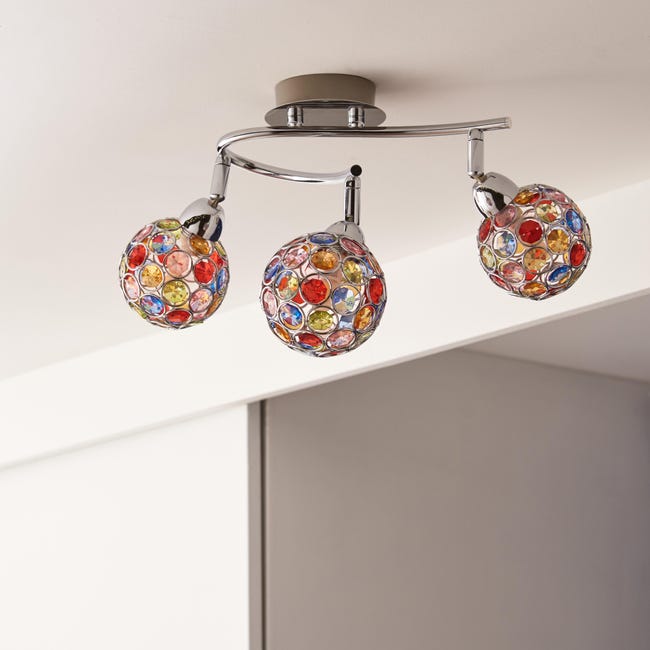 Leroymerlin Base Per Faretto Componibile Roma G9 1xMAX40W Cromato Lucido INSPIRE