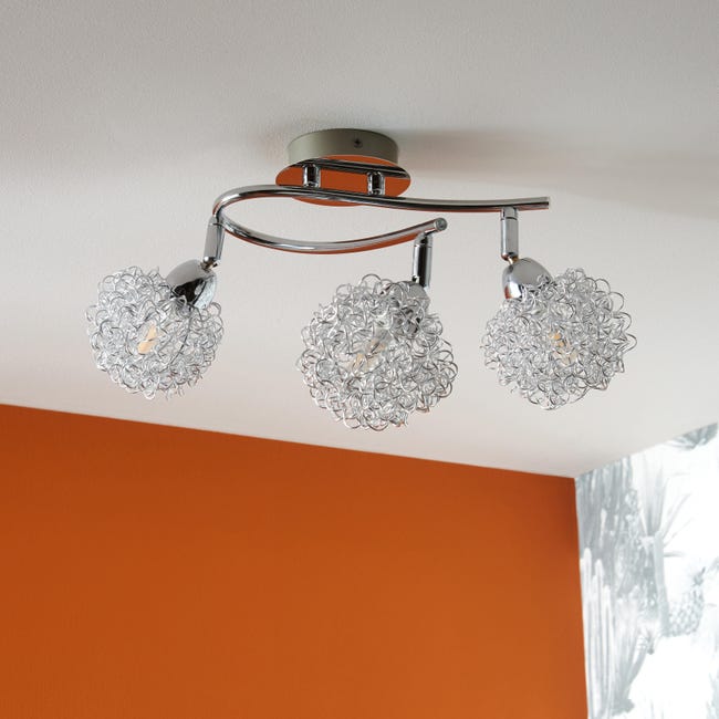 Leroymerlin Base Per Faretto Componibile Roma G9 1xMAX40W Cromato Lucido INSPIRE