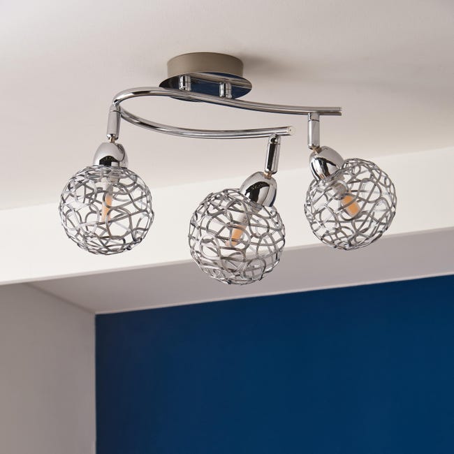 Leroymerlin Base Per Faretto Componibile Roma G9 1xMAX40W Cromato Lucido INSPIRE