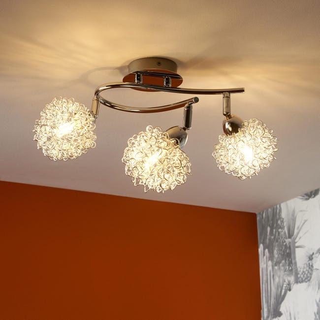 Leroymerlin Base per faretto componibile Roma G9 1xMAX40W cromato lucido INSPIRE