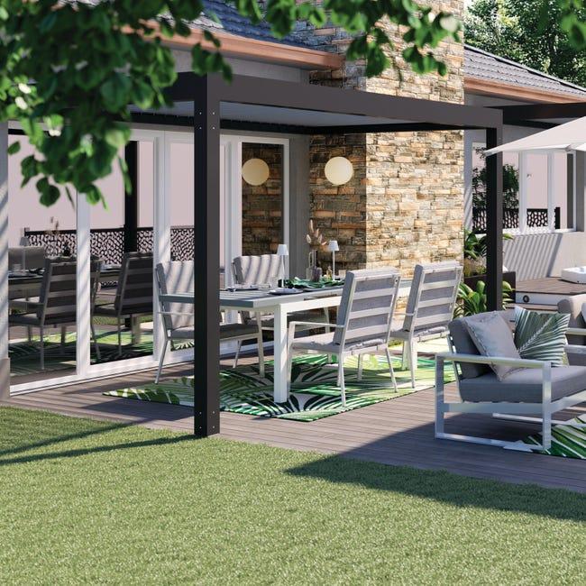 Leroymerlin Base Per Pannello MOSAIC/PRIVAT In Acciaio H 10 X P 10 Cm