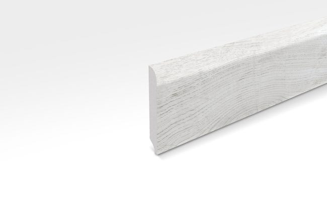 Leroymerlin Battiscopa Cervinia In Pvc Rovere Sbiancato Sp 1 Mm X H 7 X L 240 Cm / 2.4 M