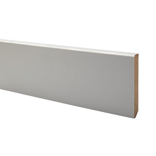 Leroymerlin Battiscopa Classic In Mdf Bianco Sp 10 Mm X H 6.5 X L 220 Cm 10 Pezzi / 22 M