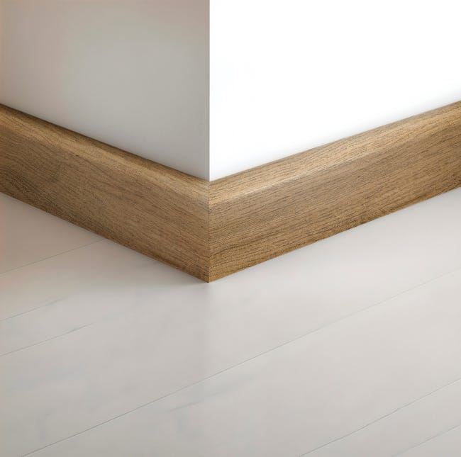 Leroymerlin Battiscopa Sestriere in pvc rovere antico Sp 1 mm x H 7 x L 240 cm / 2.4 m