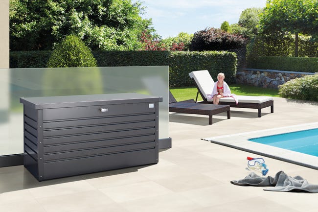 Leroymerlin Baule BIOHORT 130 In Acciaio Grigio Scuro L 134 X H 71 X P 62 Cm