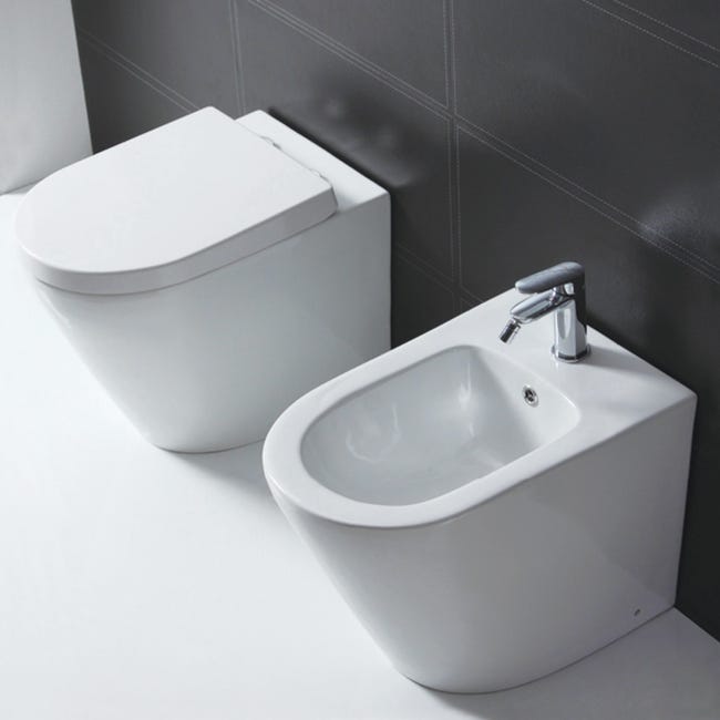 Leroymerlin Bidet Filomuro Compacta SENSEA Bianco Lucido