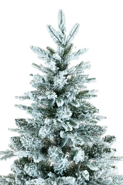 Leroymerlin BOP Albero Di Natale Innevato NewArtemide 240 Cm Con Base Tronco Incorporata Fogliame In PE Real Touch E PVC Borsa Omaggio Apertura Ad Ombrello