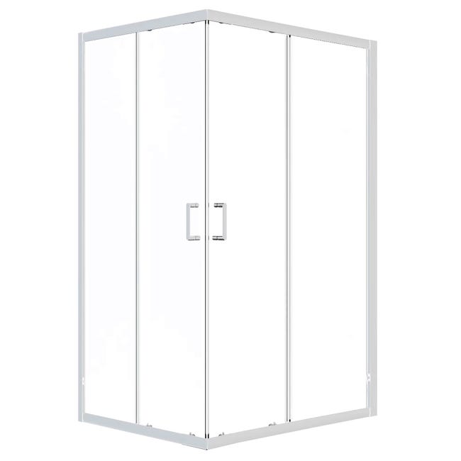 Leroymerlin Box doccia con ingresso angolare scorrevole Alba L 68 x L 88 x H 190 cm in vetro sp. 6 mm cromo