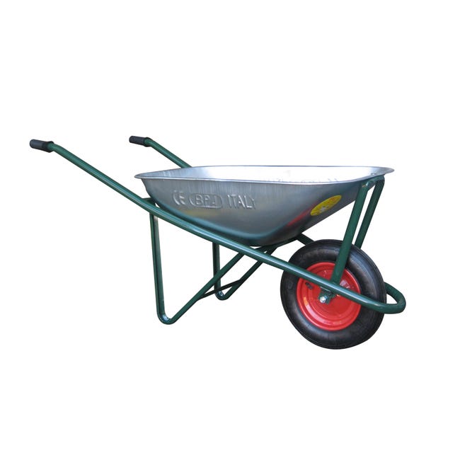 Leroymerlin Carriola da cantiere acciaio Zincata 75 L