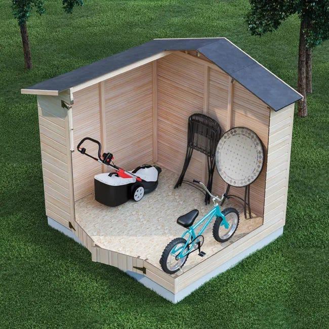 Leroymerlin Casetta Da Giardino DECOR ET JARDIN In Legno Iris Con Porta Doppio Battente Superficie Totale 4.61 M² E Spessore Parete 12 Mm