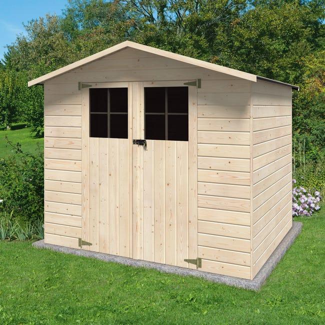 Leroymerlin Casetta da giardino DECOR ET JARDIN in legno Iris con porta doppio battente superficie totale 4.61 m² e spessore parete 12 mm