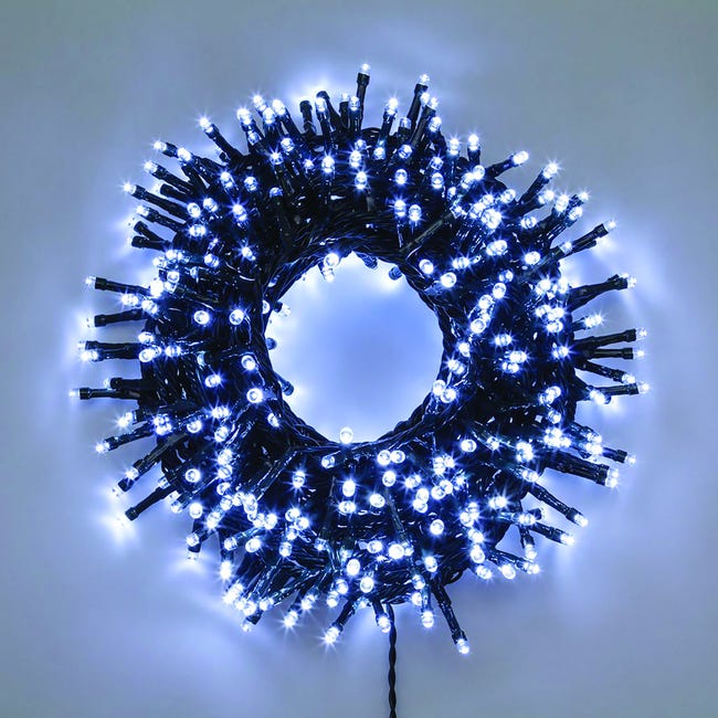 Leroymerlin Catena luminosa 1000 lampadine LED bianco Led Mini cluster 24.5 m