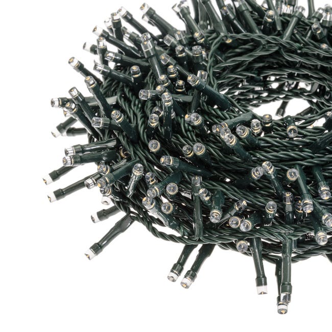 Leroymerlin Catena Luminosa 600 Lampadine LED Bianco Caldo 24.5 M