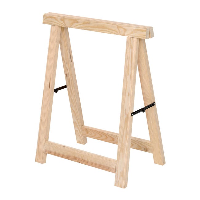 Leroymerlin Cavalletto pino Professionale L 73.5 x P 73.5 x H 75.5 cm legno naturale