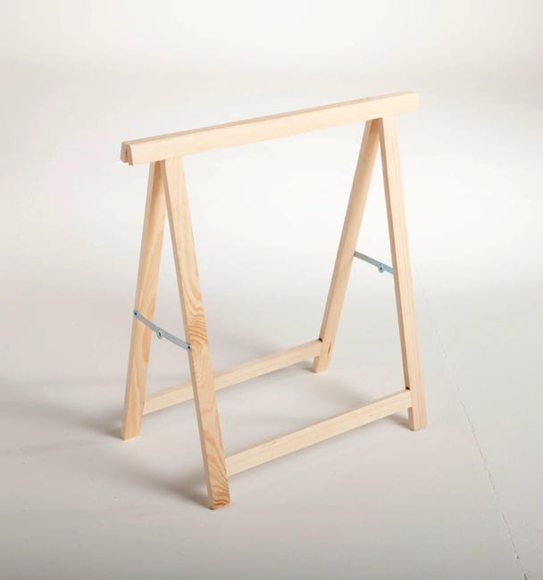 Leroymerlin Cavalletto Pino Standard L 73.5 X P 73.5 X H 74 Cm Legno Naturale