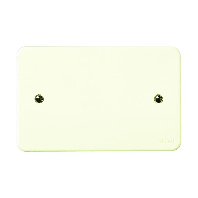 Leroymerlin Coperchio per scatola di montaggio 3 moduli Coperchio rett.per scatola inc.3M bianco VIMAR